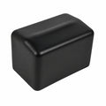 Schwarze Gummistopfen für rechteckige Möbelbeine, 30 x 5 cm, 20er-Pack