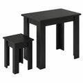 Vicco Essgruppe Roman, schwarz, kompakt für kleine Esszimmer, 90 x 60 cm