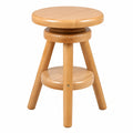 Magnetic Mobel® Verstellbarer Barhocker Buche, Massivholz in Erle, Höhenverstellbar 52-70cm