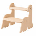 Montessori Lernhocker aus Holz für Kinder - Dinosaurier-Design, 2-stufig