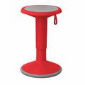 Interstuhl UPis1 - Höhenverstellbarer ergonomischer Hocker mit Schwingeffekt - Rutschfeste Basis & Kippschutz - Fördert gesundes Sitzen im Büro (Rot)