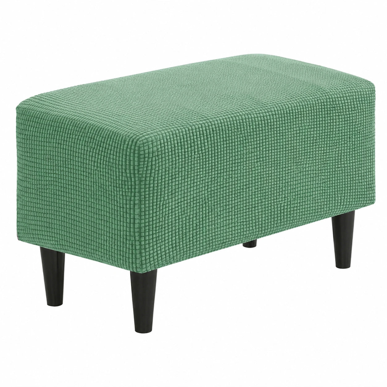 Elastischer Jacquard-Hussenbezug für Rechteckige Hocker, Waschbar und Strapazierfähig