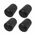 Schwarze Gummi-Stuhlbein-Kappen, Rund, 25 mm - 4er Set Möbelgleiter