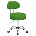 Ergonomischer TRESKO® Drehhocker mit Lehne, Grün - Höhenverstellbar 46-58 cm, Ideal für Büro und Kosmetik