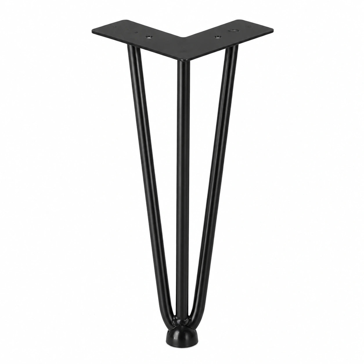 Schwarze Haarnadel Tischbeine aus Metall, 30 cm, 4er Set für Hocker und Schrank